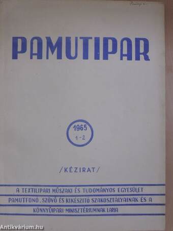 Pamutipar 1965/1-2.