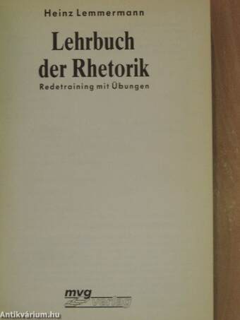 Lehrbuch der Rhetorik