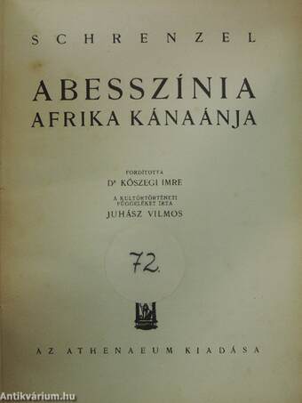 Abesszínia, Afrika Kánaánja