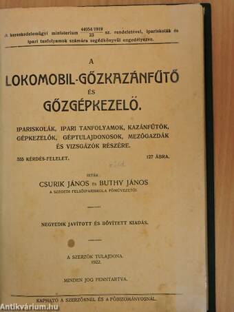 A Lokomobil-gőzkazánfűtő és gőzgépkezelő