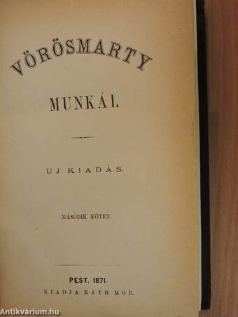 Vörösmarty munkái II.