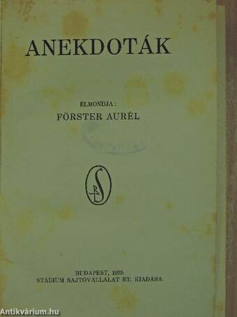 Anekdoták I-II.