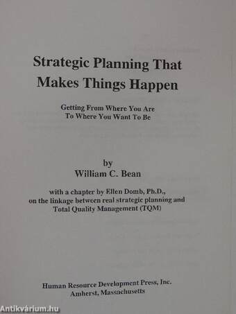 Strategic Planning that Makes Things Happen