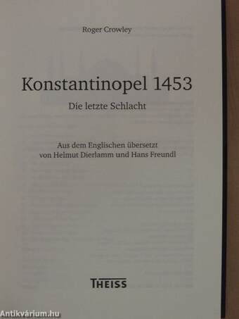 Konstantinopel 1453.