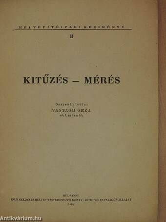 Kitűzés - mérés