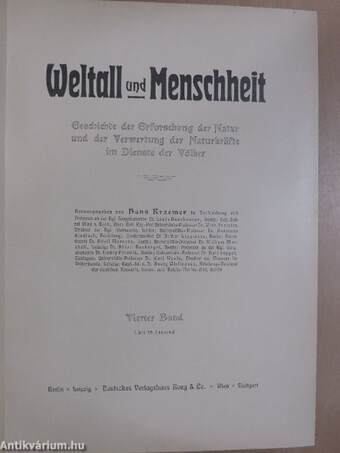 Weltall und Menschheit IV. (gótbetűs)