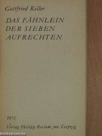 Das Fähnlein der sieben Aufrechten