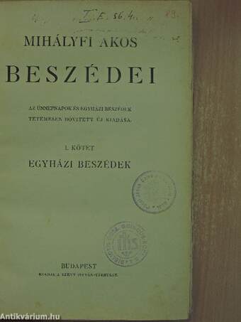 Mihályfi Ákos beszédei I-II.