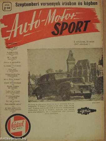 Autó-Motor Sport 1947. október 1.