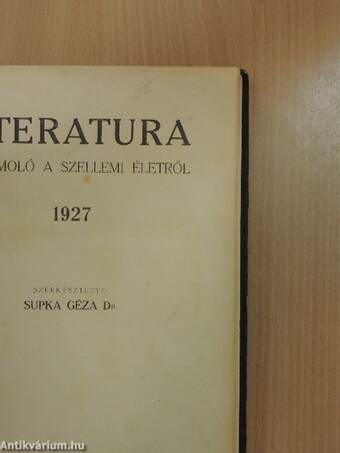 Literatura 1927. január-december