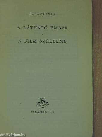 A látható ember/A film szelleme