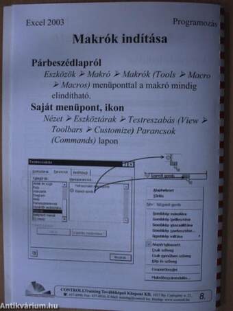 Excel 2003 programozás