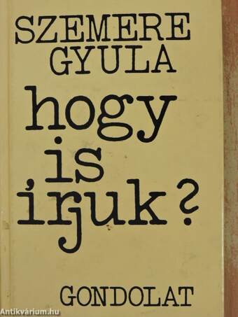 Hogy is írjuk?