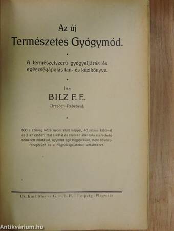 Az új természetes gyógymód II. (töredék)