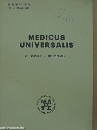 Medicus Universalis 1986. szeptember