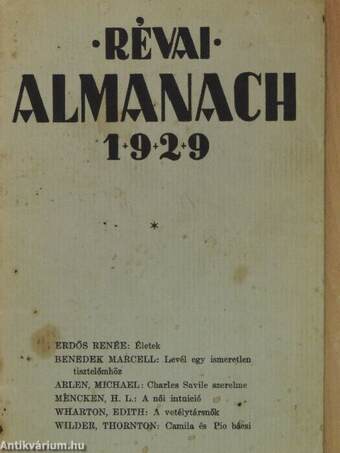 Révai almanach 1929