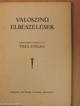 Valószinü elbeszélések