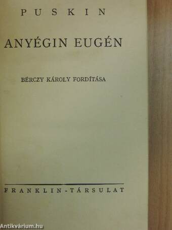 Anyégin Eugén