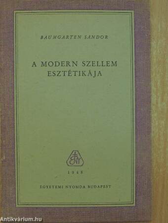 A modern szellem esztétikája