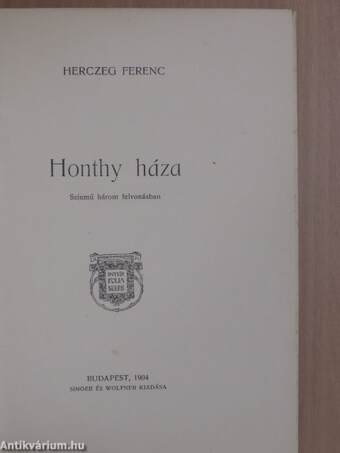 Honthy háza