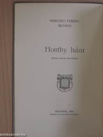 Honthy háza