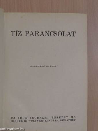 Tíz parancsolat