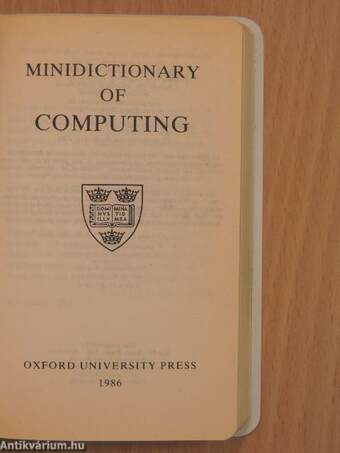 Minidictionary of computing