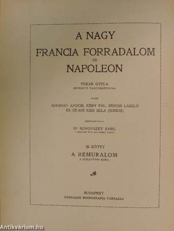 A Nagy Francia Forradalom és Napoleon III.