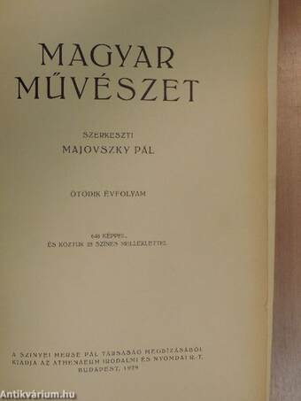 Magyar Művészet 1929/1-10.