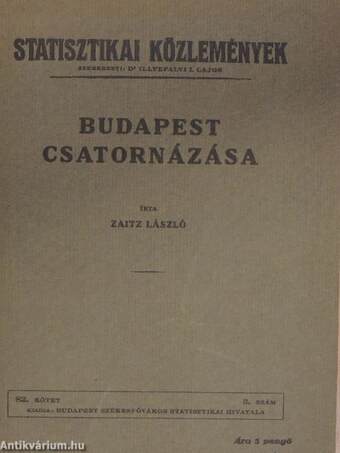 Budapest csatornázása