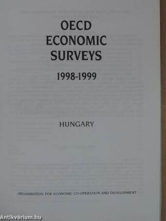 OECD Economic Surveys 1999.