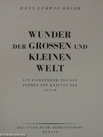 Wunder der Grossen und Kleinen Welt