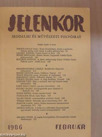 Jelenkor 1986. február