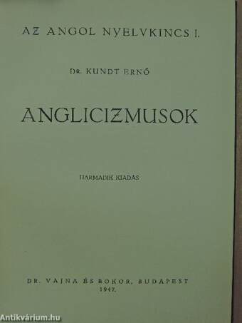 Anglicizmusok