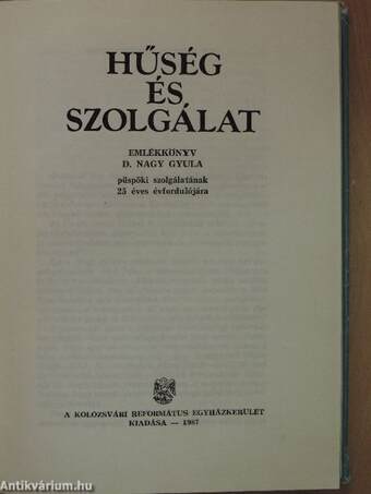 Hűség és szolgálat