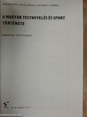 A magyar testnevelés és sport története