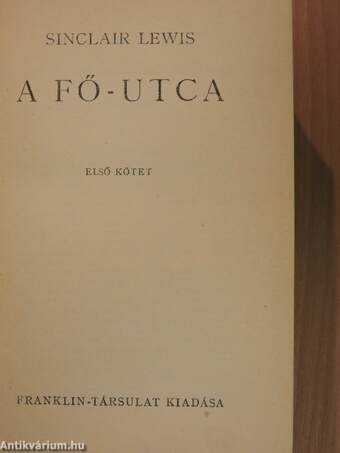 A Fő-utca I-II.