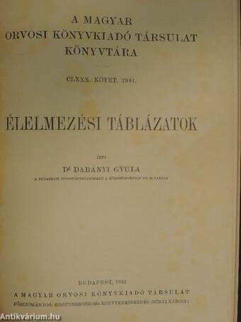 Elektrokardiographia/A szembetegségek physicotherapiája/Az állkapocssérülések gyógyítása/Élelmezési táblázatok