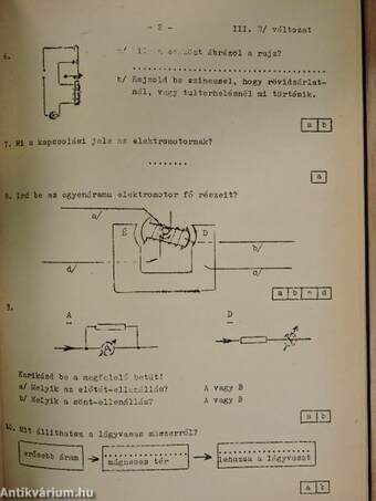 Általános iskolai témazáró mérőtesztek 8. osztály