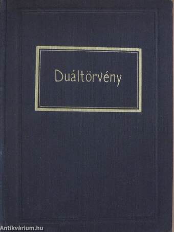 Duáltörvény