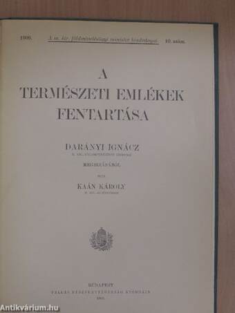 A természeti emlékek fentartása