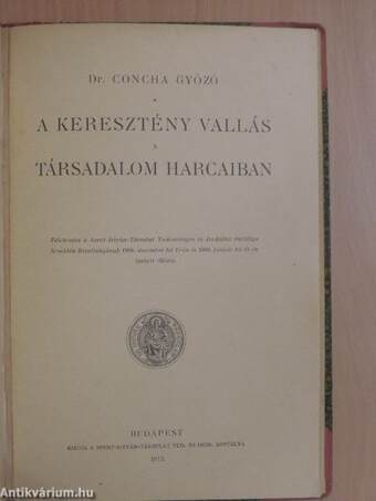 A gyermekek vallása/A keresztény vallás a társadalom harcaiban/A tiszta erkölcs érdekében/Szocializmus és katholicizmus