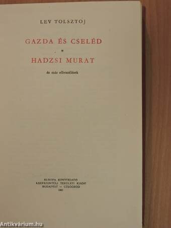 Gazda és cseléd/Hadzsi Murat