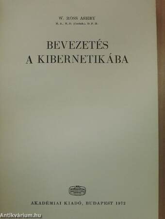 Bevezetés a kibernetikába