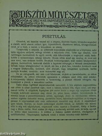 Diszitő művészet 1920.