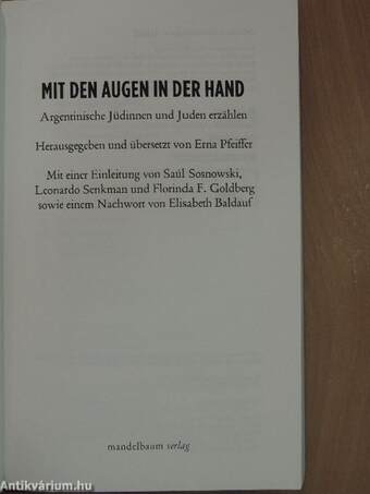 Mit den Augen in der Hand