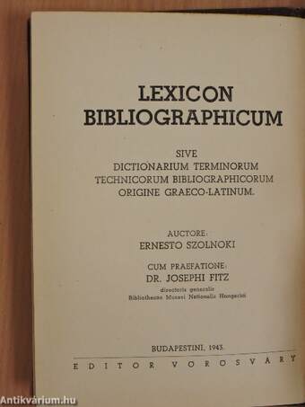 Bibliografiai Lexikon