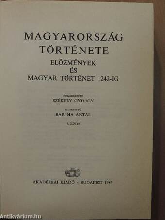 Magyarország története 1-14.