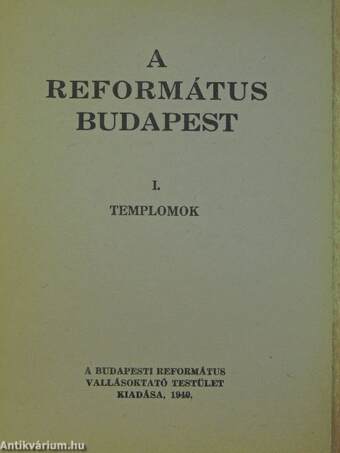 A református Budapest I.