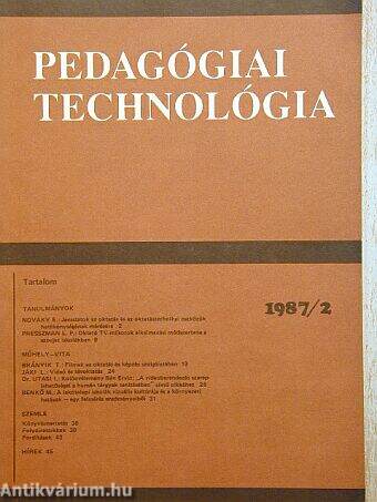 Pedagógiai Technológia 1987/2.